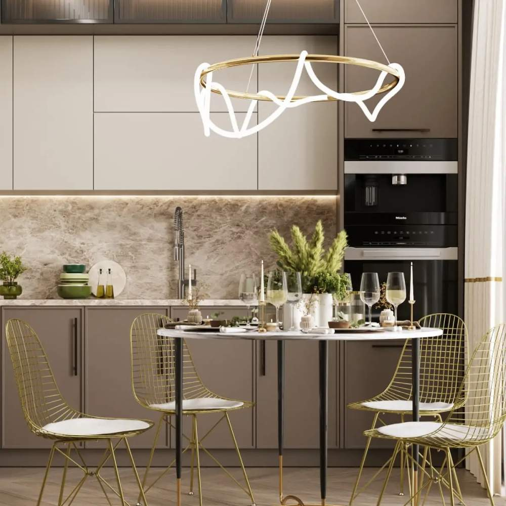 Arella Gold • Кружен Висечки Лустер 100W - Image 2