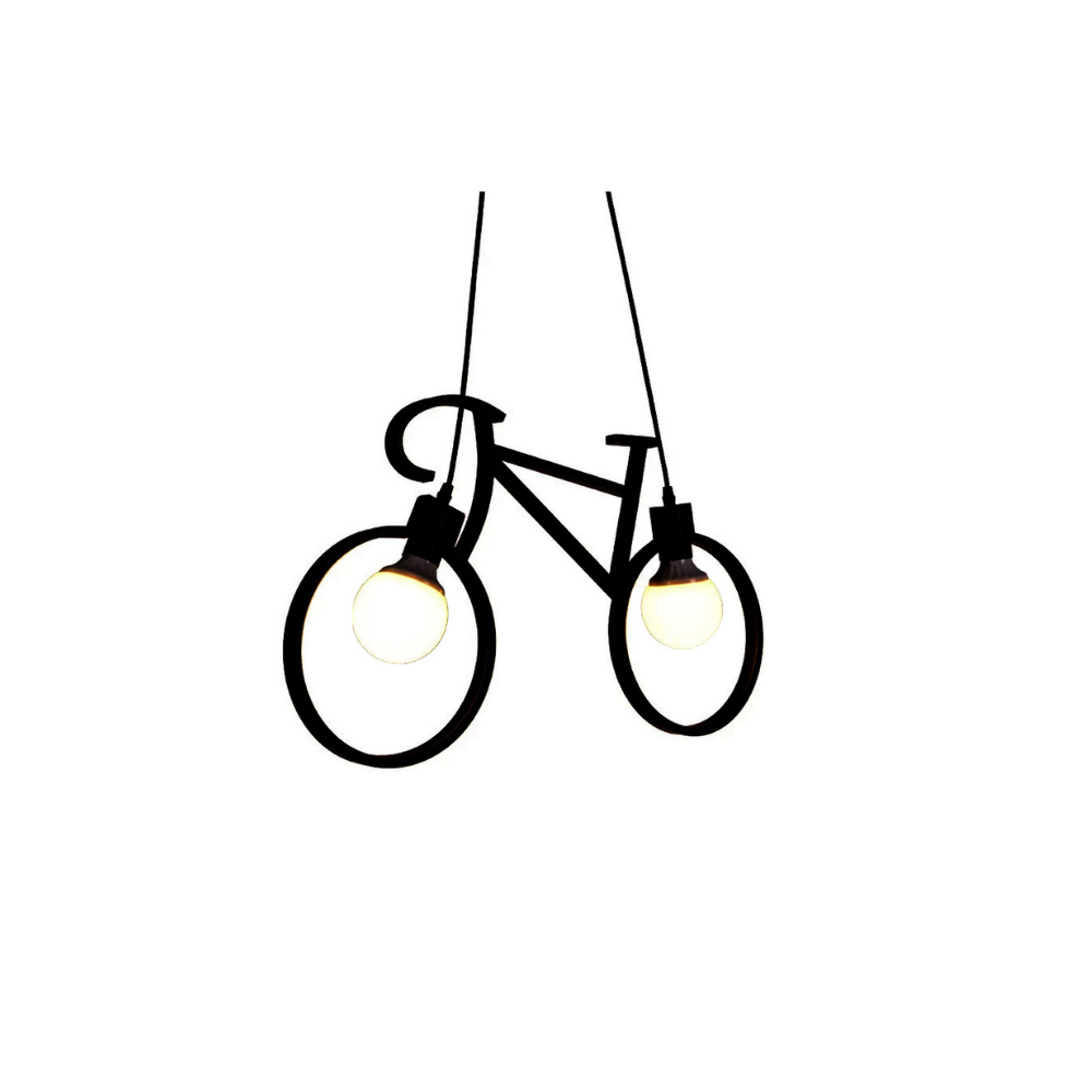 Bike - Лустер црн 2xE27